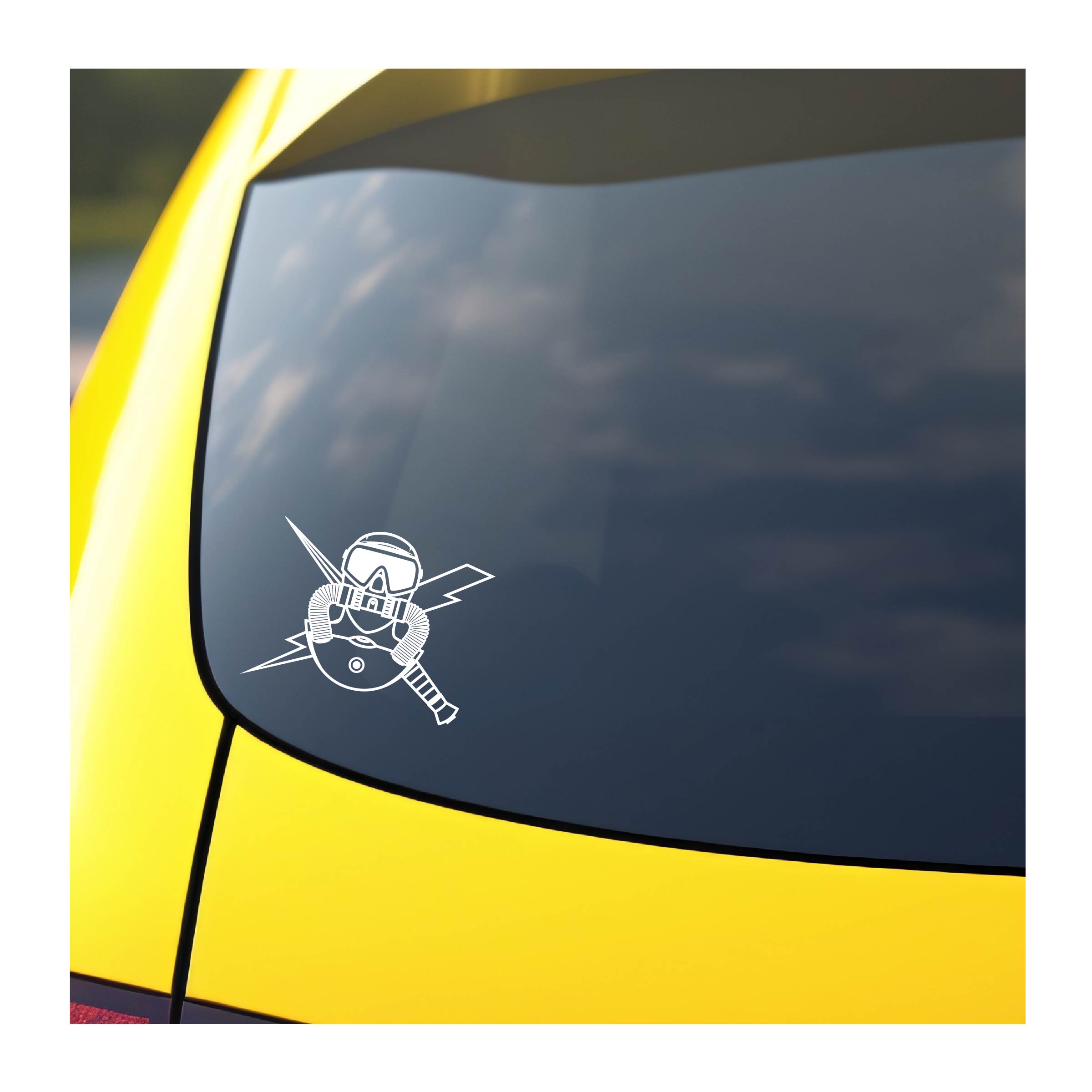 air force combat diver vinyl decal